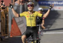 Van Aert vince 9^ tappa a Siena, Del Toro maglia rosa