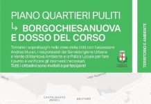 “Piano Quartieri Puliti”, martedì 27 maggio sopralluogo nei quartieri di Borgochiesanuova e Dosso del Corso