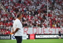 Calcio Serie B – Piccoli: “Mantova, si può crescere”. Calendario: evento a Palazzo Te? Filippo Piccoli con la Te sullo sfondo