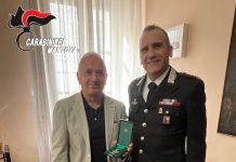 Carabinieri: il luogotenente Di Stefano ha ricevuto la Medaglia Mauriziana