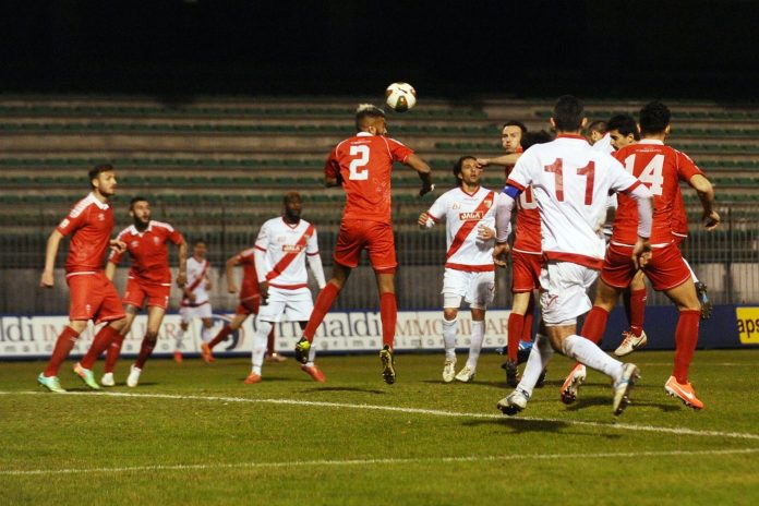 Il gol di Scrosta nell'ultimo Monza-Mantova