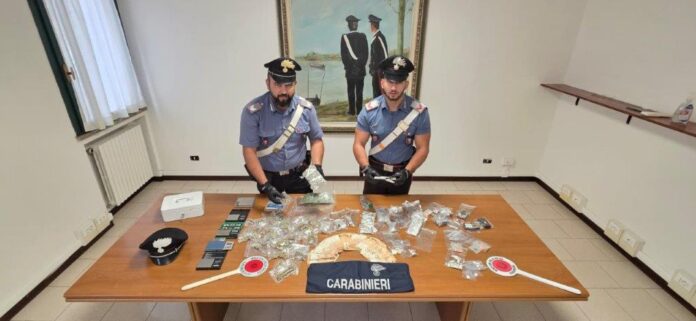 Cc Viadana Foto stupefacenti e materiale sequestrati