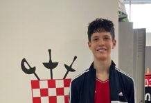 Scherma – Esordio positivo a Zagabria per il cadetto Nicolò Bonatti