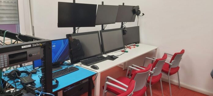 La sala Var dello stadio Martelli