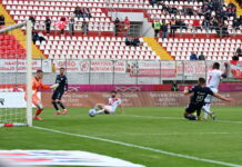 Calcio Serie B – Mantova, la storia si ripete: il Sudtirol è ancora un crocevia Il gol di Mensah in Mantova-Sudtirol dello scorso 29 marzo