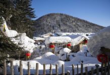 Cina, area turistica panoramica su ghiaccio e neve apre nello Heilongjiang