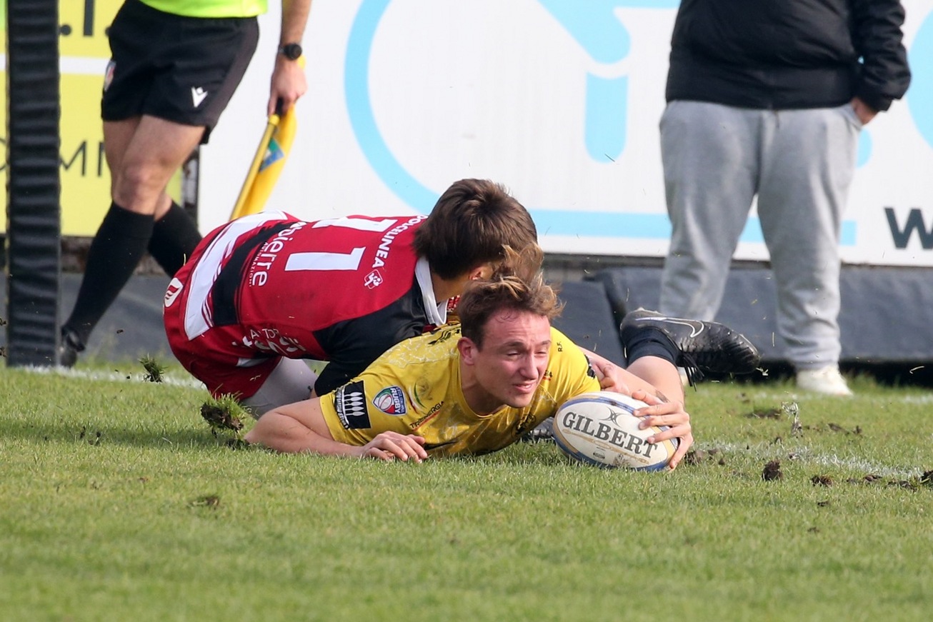 Rugby Serie A Elite – Bussaglia, 16 minuti per la gloria: “Tre mete nel derby, è un sogno”