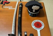 Suzzara, in casa con un taser e una katana: denunciato un giovane di 20 anni