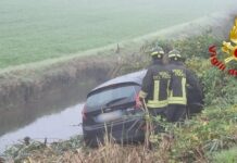 Strade basse ghiacciate: tre auto fuori strada in tre ore