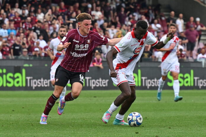 Zuccon insegue Mensah in Salernitana-Mantova