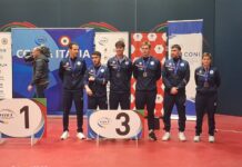 Tennis tavolo Serie A1 maschile – Coppa Italia: l’Alfa Food batte 3-0 Muravera e chiude al terzo posto