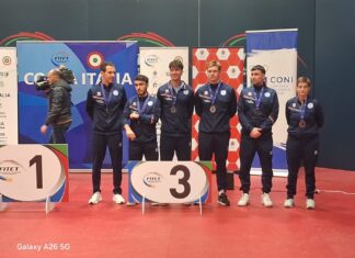 Tennis tavolo Serie A1 maschile – Coppa Italia: l’Alfa Food batte 3-0 Muravera e chiude al terzo posto