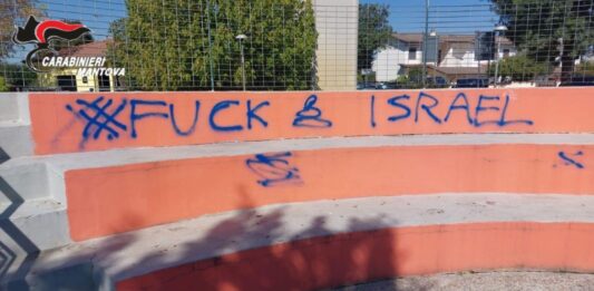 San Giorgio: scritte contro Israele nel parco