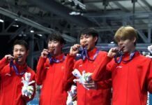 Pattinaggio, storico bronzo per la Cina nell’inseguimento a squadre