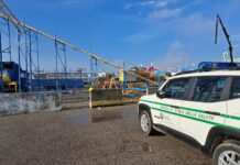 Controlli al luna park del Boma: stop al montaggio di una giostra