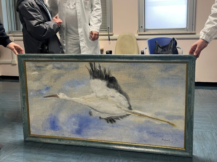 alcuni momenti della consegna dell'opera avvenuta oggi. alcuni momenti della consegna dell'opera avvenuta oggi.