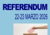 Comunicato preventivo per il Referendum indetto per i giorni 22 e 23 marzo 2026
