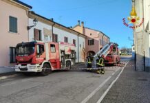 Incendio di una canna fumaria in un’abitazione di Mariana Mantovana