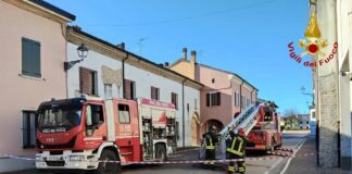 Incendio di una canna fumaria in un’abitazione di Mariana Mantovana