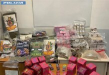 Emporio della droga in casa a Roma, sequestrati 40 Kg stupefacenti e 50 mila euro