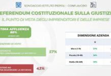 Referendum, sondaggio Piepoli-Conflavoro: il 57% degli imprenditori è per il sì