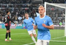 La Lazio batte il Milan 1-0, l’Inter ora a +8 sui cugini