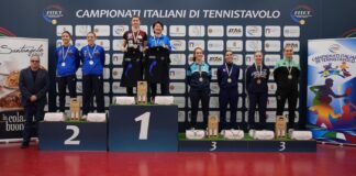 Tennis tavolo – Tan e Gaia Monfardini tricolori nel doppio