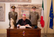 La chiesa del 4° “Peschiera” intitolata a Santa Barbara