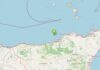 Scossa di terremoto di magnitudo 3.3 in mare al largo costa messinese