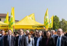 Coldiretti Mantova, inaugurata piazza Paolo Bonomi col ministro Lollobrigida