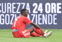 Calcio Serie B – Il Mantova perde Mensah per (almeno) due settimane