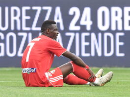 Calcio Serie B – Il Mantova perde Mensah per (almeno) due settimane