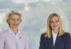 Meloni a von der Leyen “Estendere all’energia la deroga al Patto di Stabilità”