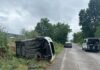 Mantova, auto si ribalta all’immissione della Tangenziale Nord: ferita una 21enne