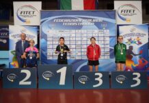 Tennis tavolo – Pioggia di medaglie per la Brunetti agli Italiani Giovanili