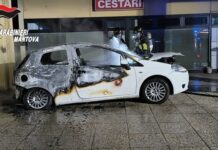 Auto in fiamme nella notte a Castel d’Ario