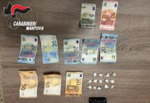 Viadana, 26enne fermato con 14 dosi di cocaina: denunciato