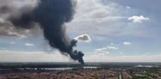Mantova e provincia con il fiato sospeso: la grande nube vista a chilometri di distanza