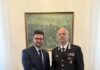 Il sindaco Murari in visita al comando di via Chiassi