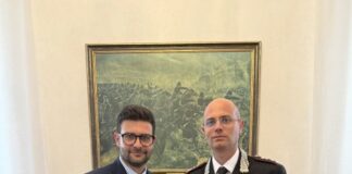 Il sindaco Murari in visita al comando di via Chiassi