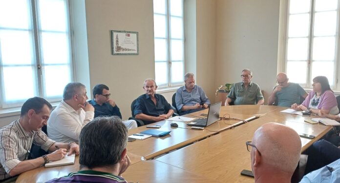 Un momento dell'incontro di oggi a San Benedetto