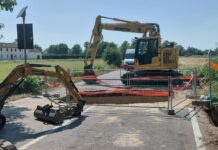 Pontemerlano: si apre una voragine nella provinciale. Ostigliese chiusa per almeno una settimana