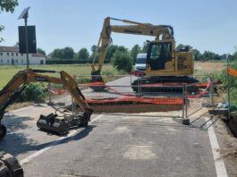 Pontemerlano: si apre una voragine nella provinciale. Ostigliese chiusa per almeno una settimana