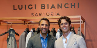 Pitti, momenti speciali allo stand Luigi Bianchi