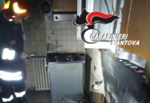 Corto circuito della lavastoviglie nella notte: fiamme in un’abitazione a San Benedetto Po, salvo un 89enne