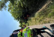 Pattuglia dei Carabinieri finisce nel fossato, quattro in ospedale