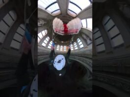 Entra di nascosto in S. Andrea e si lancia dalla cupola col paracadute