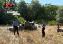 Il grande fiume si ritira e spuntano due vetture con targhe clonate