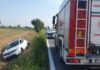 Asola, maxi tamponamento sulla Statale 343: auto esce di strada, tre persone illese e traffico bloccato