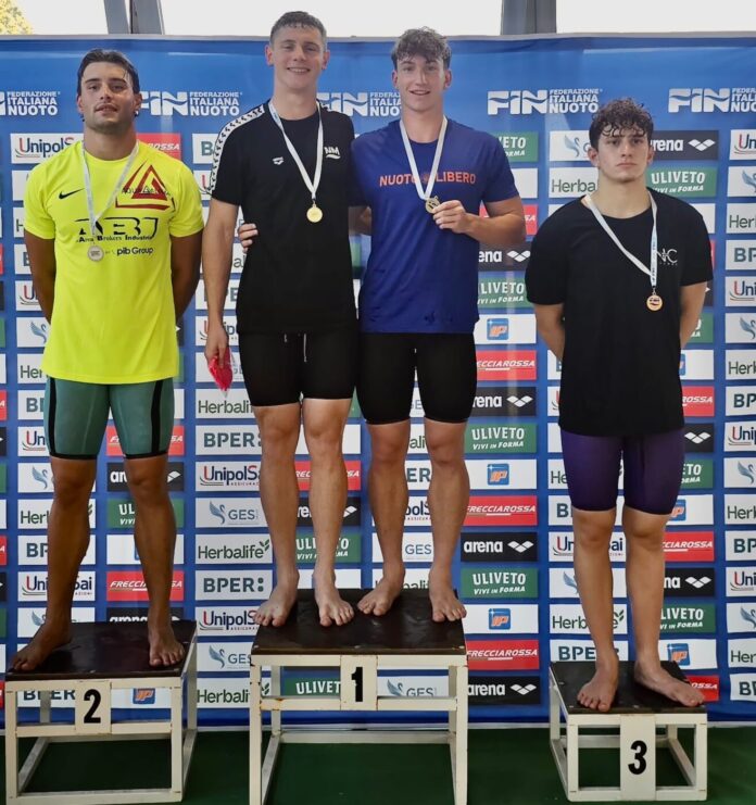 Leonardo Bergomi sul podio